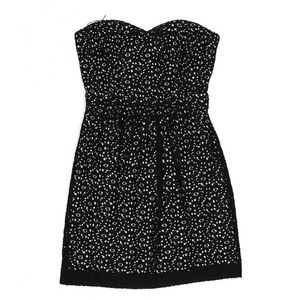 Strapless black dress